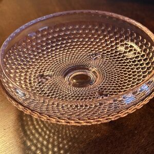 Pink Depression Glass Graduated Hobnail Bowl